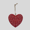Kōwhaiwhai Ceramic Heart