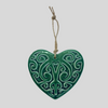 Kōwhaiwhai Ceramic Heart