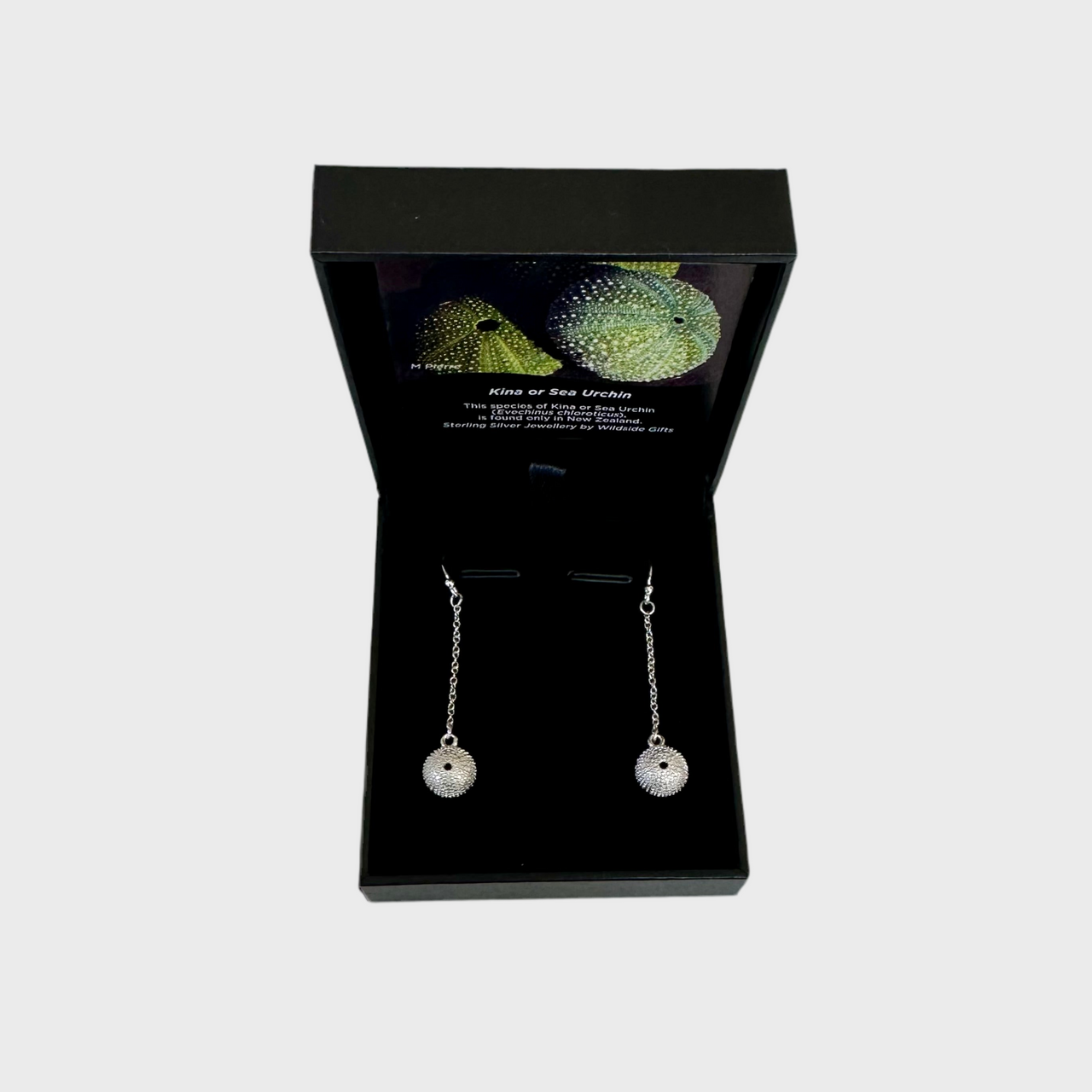 Sterling Silver Kina Chain Drop Earrings