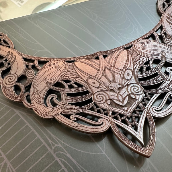 Te Wehenga Leather Statement Necklace