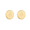 Round Fern Studs