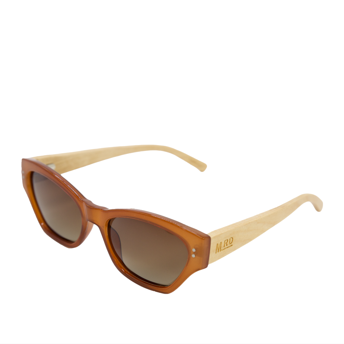 Stella - Burnt Orange w/ Wood Arms
