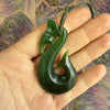 Te Wahi Pounamu Koru Manaia Pendant