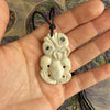 Hei Tiki Whale Bone Necklace