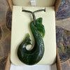 Te Wahi Pounamu Koru Manaia Pendant