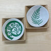 Ceramic Fern Dip Bowls