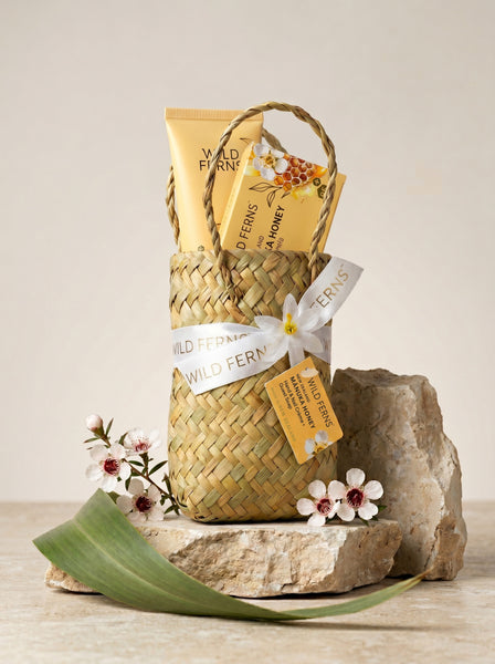 Woven Basket Manuka Honey Hand Care