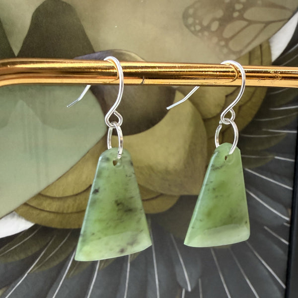 Pounamu Toki Hook Earrings