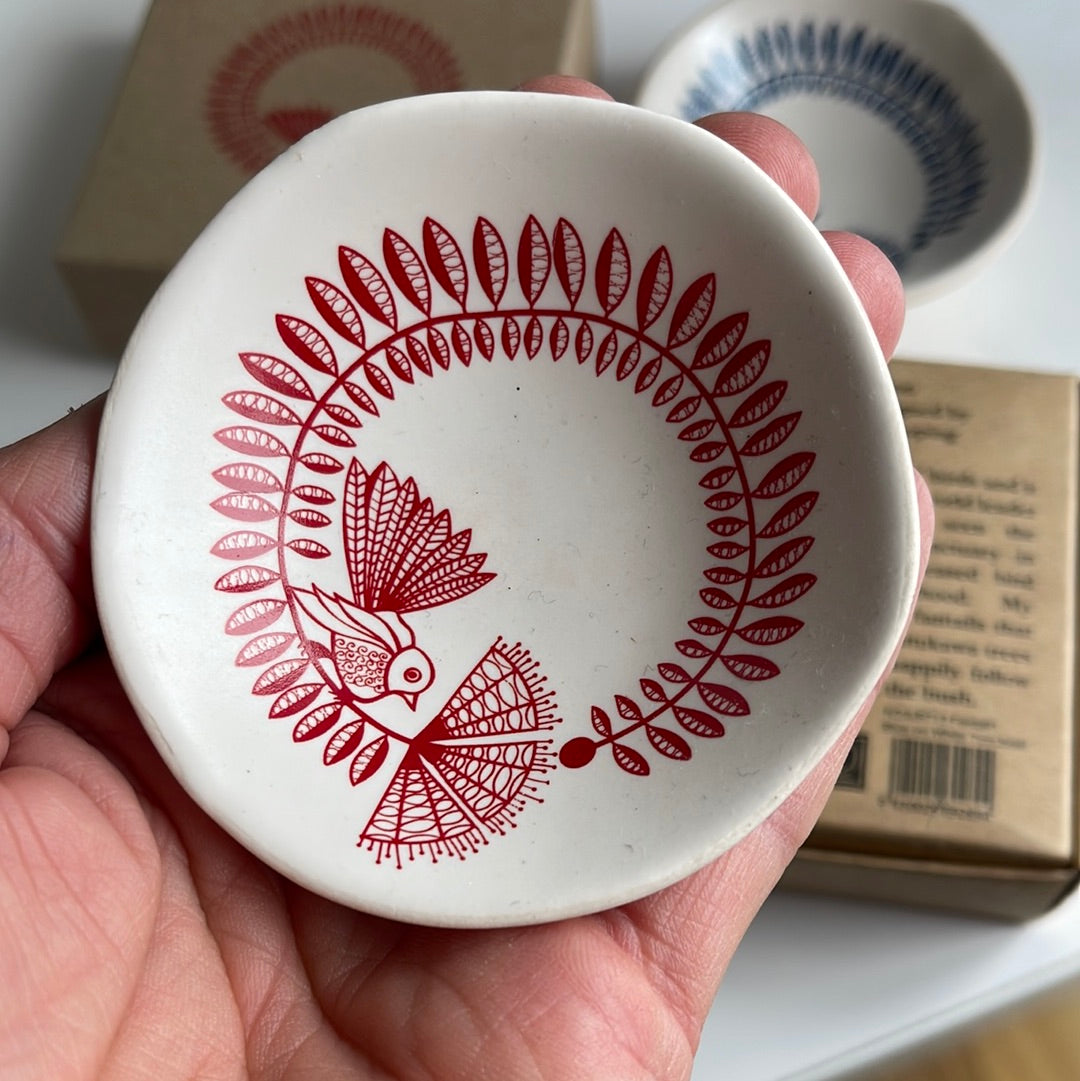 Ceramic Fantail or Tui Dip Bowls