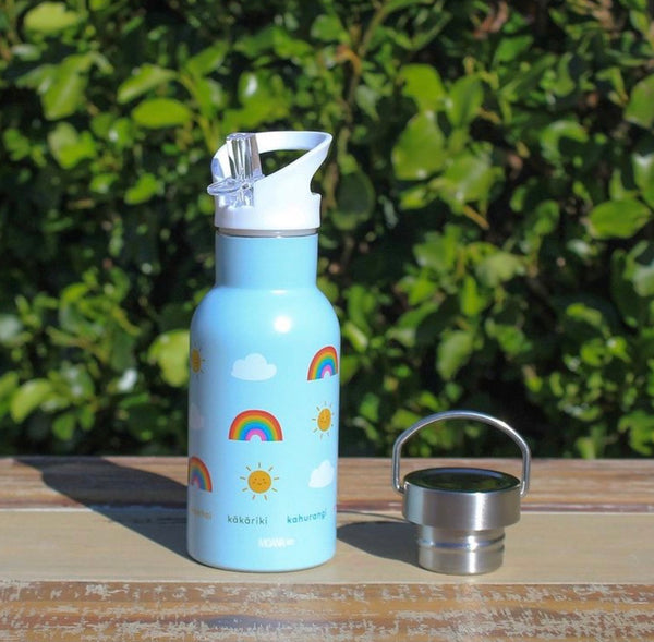 Kids Drink Bottle - Te Reo Rainbow